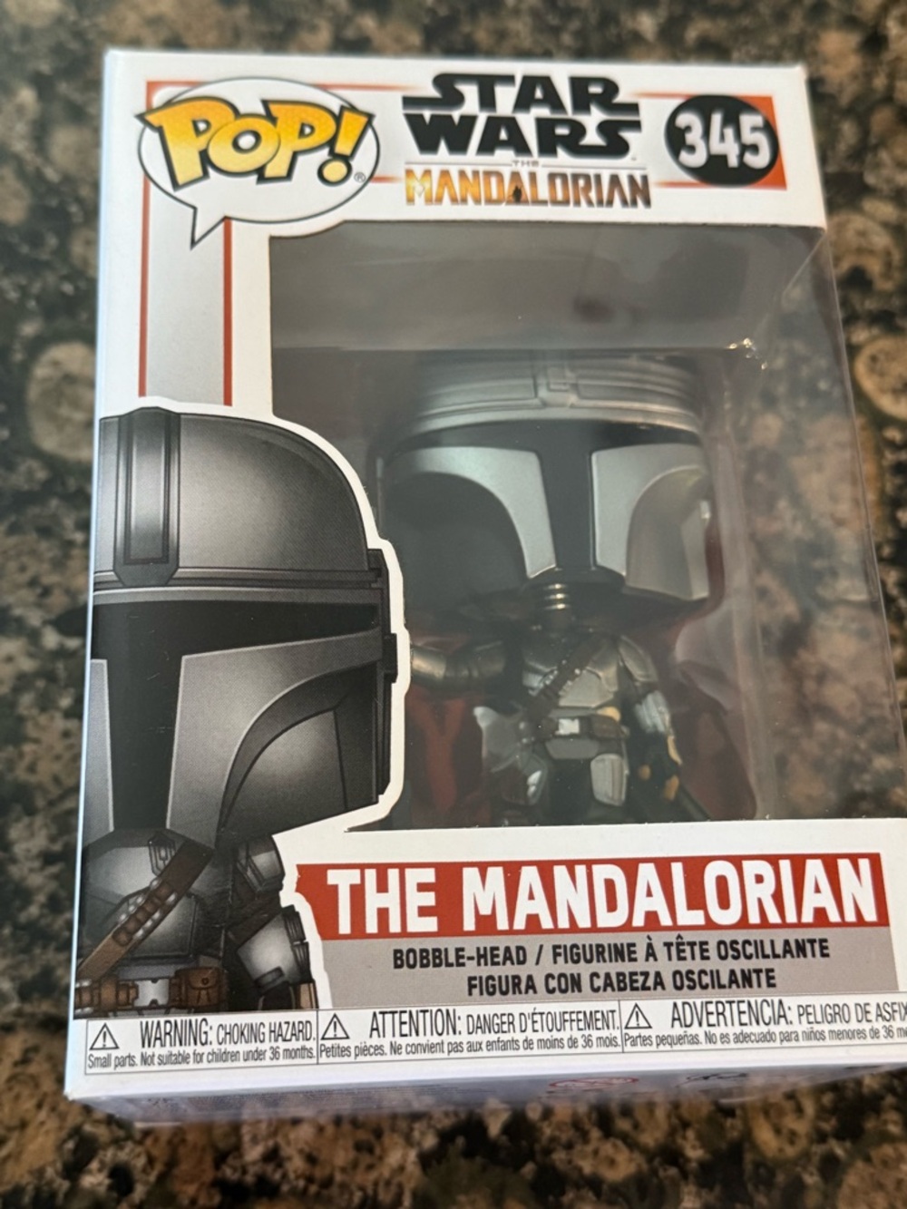 Pop! Star Wars The Mandalorian #345 - Silver, Black